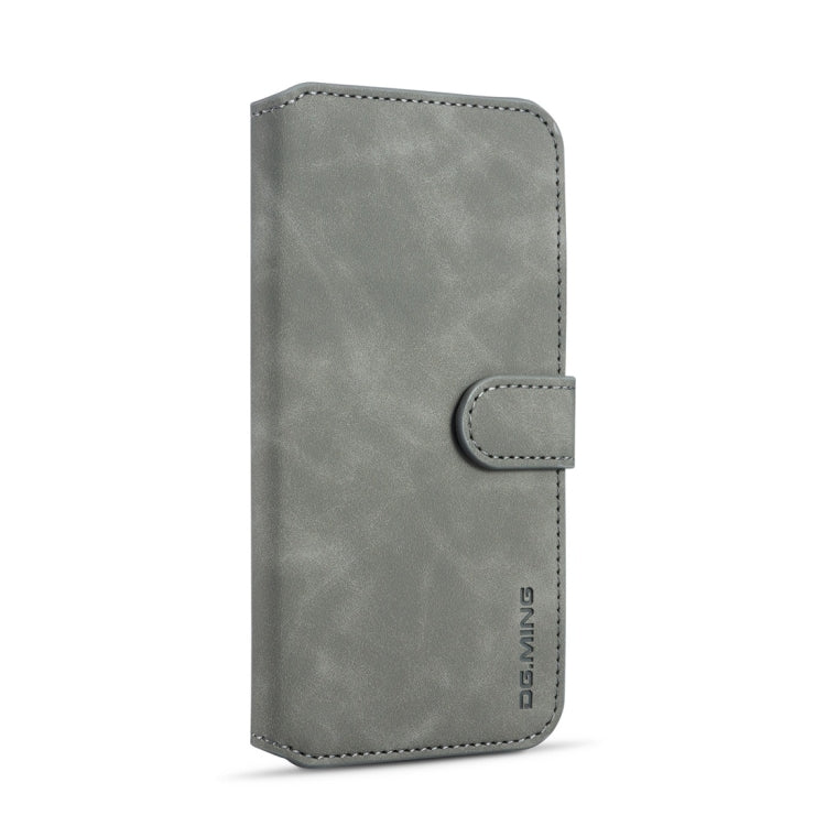 DG.MING Retro Oil Side Horizontal Flip Case with Holder & Card Slots & Wallet for Huawei P30 Lite(Grey) - Huawei Cases by DG.MING | Online Shopping UK | buy2fix