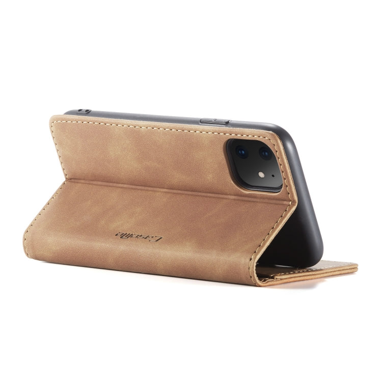 CaseMe-013 Multifunctional Horizontal Flip Leather Case with Card Slot & Holder & Wallet for iPhone 11(Brown) - iPhone 11 Cases by CaseMe | Online Shopping UK | buy2fix