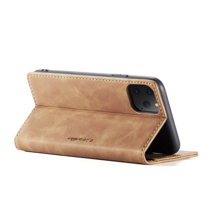 CaseMe-013 Multifunctional Horizontal Flip Leather Case with Card Slot & Holder & Wallet for iPhone 11 Pro Max(Brown) - iPhone 11 Pro Max Cases by CaseMe | Online Shopping UK | buy2fix