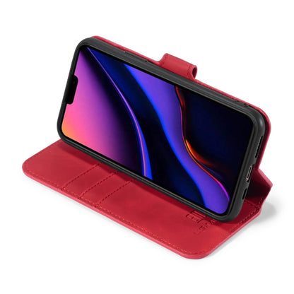 DG.MING Retro Oil Side Horizontal Flip Case with Holder & Card Slots & Wallet for iPhone 11 Pro Max(Red) - iPhone 11 Pro Max Cases by DG.MING | Online Shopping UK | buy2fix