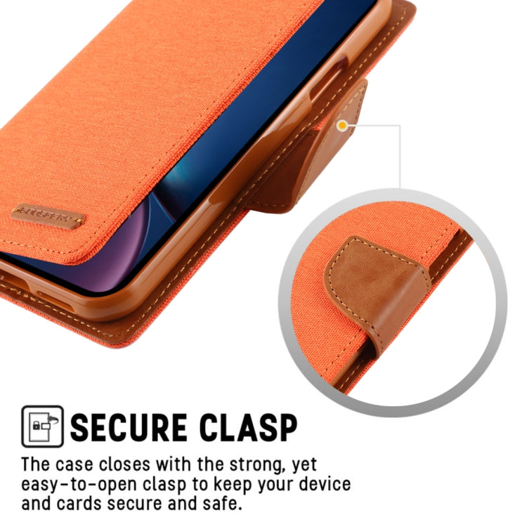 For iPhone 11 MERCURY GOOSPERY CANVAS DIARY Canvas Texture Horizontal Flip Leather Case with Card Slots & Wallet & Holder(Navy) - iPhone 11 Cases by GOOSPERY | Online Shopping UK | buy2fix