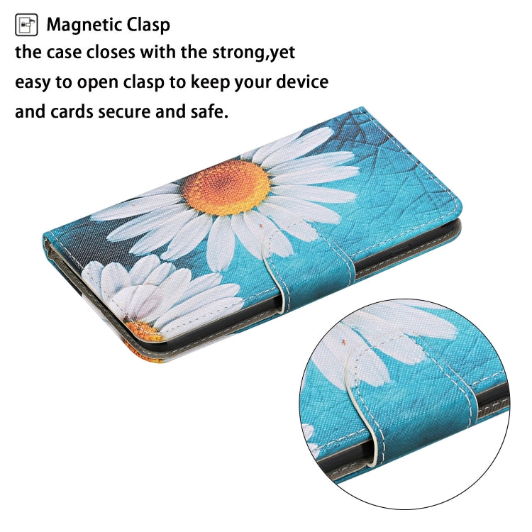 For Huawei P Smart 2021 / Y7a Colored Drawing Pattern Horizontal Flip Leather Case with Holder & Card Slots & Wallet(Big Chrysanthemum) - Huawei Cases by idewei | Online Shopping UK | buy2fix