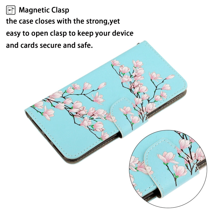 Colored Drawing Horizontal Flip Leather Case with Holder & Card Slot & Wallet For Huawei P Smart 2021 / Y7a(Magnolia) - Huawei Cases by idewei | Online Shopping UK | buy2fix