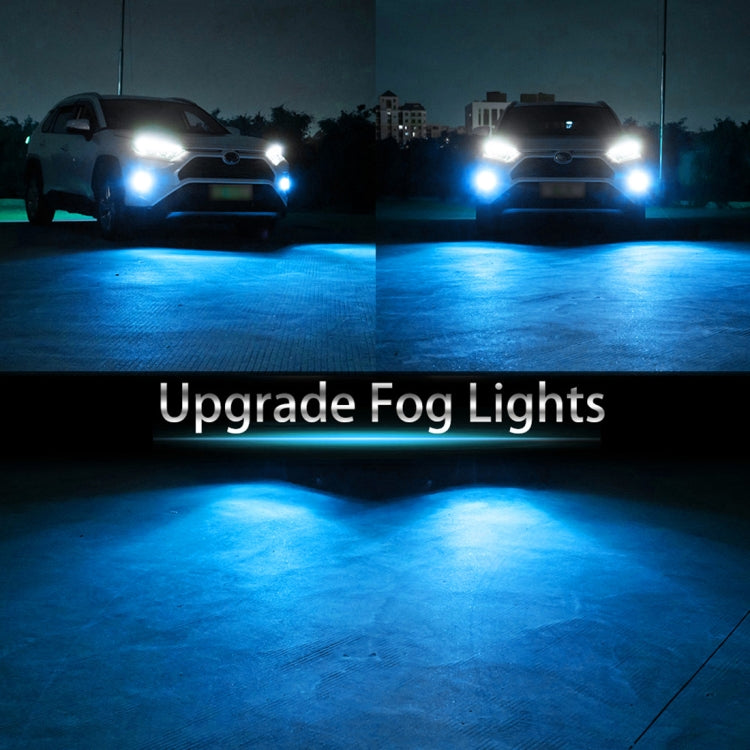 9006 2 PCS DC12-24V / 10.5W Car Double Colors Fog Lights with 24LEDs SMD-3030 & Constant Current, Box Packaging(White Light + Ice Blue Light) - In Car by buy2fix | Online Shopping UK | buy2fix