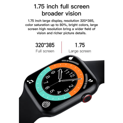 T500+ 1.75 inch IPS Screen IP67 Waterproof Smart Watch, Support Sleep Monitor / Heart Rate Monitor / Bluetooth Call, Style:Solo Loop Strap(Red) - Smart Wear by buy2fix | Online Shopping UK | buy2fix