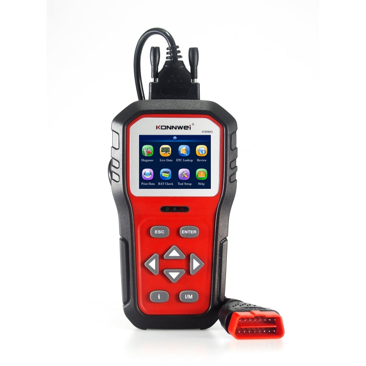 KONNWEI KW860 Car 2.8 inch TFT Color Screen Battery Tester Support 8 Languages / I Key Analysis Function - In Car by KONNWEI | Online Shopping UK | buy2fix