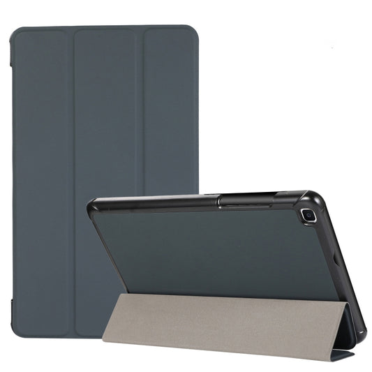 3-folding Skin Texture Horizontal Flip TPU + PU Leather Case with Holder For Samsung Galaxy Tab A 8.0 (2019) T290 / T295(Black) - Samsung Accessories by buy2fix | Online Shopping UK | buy2fix