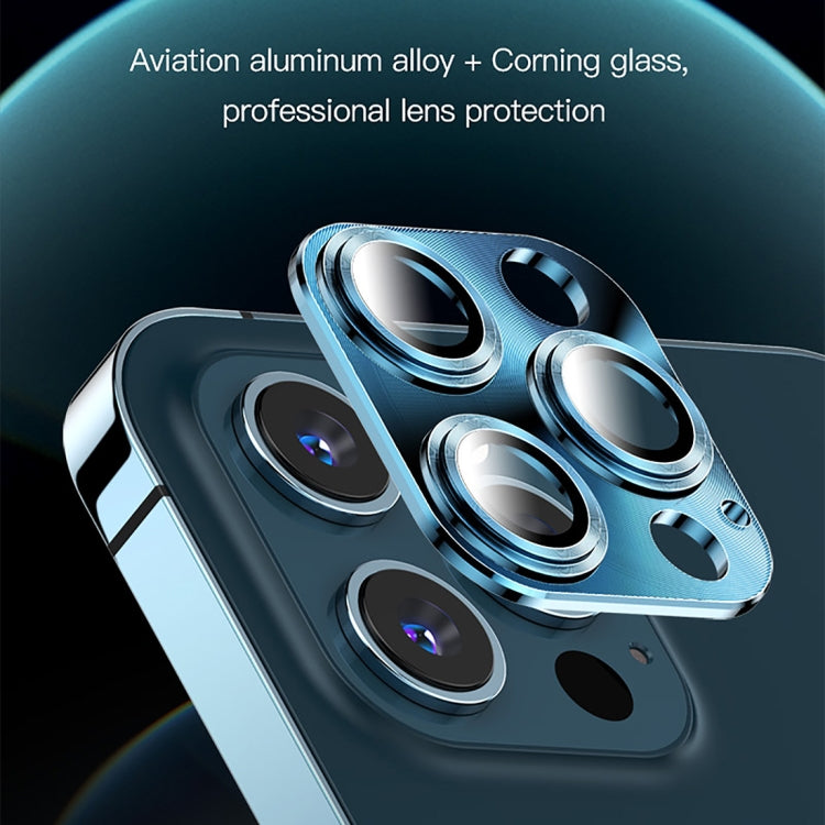 For iPhone 12 Pro Max TOTUDESIGN AB-065 Armor Series Aluminum Alloy + Tempered Glass Integrated Lens Film(Silver) - iPhone 12 Pro Max Tempered Glass by TOTUDESIGN | Online Shopping UK | buy2fix