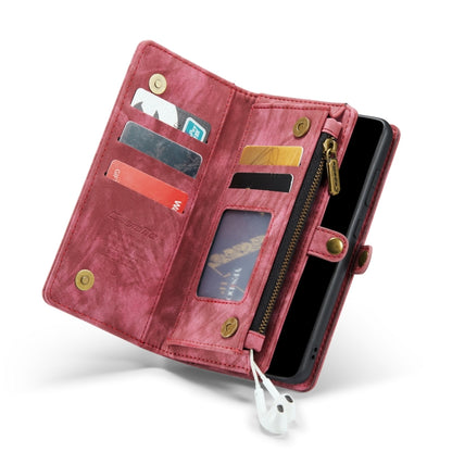 For Samsung Galaxy S21+ 5G CaseMe-008 Detachable Multifunctional Flip Leather Phone Case(Red) - Galaxy S21+ 5G Cases by CaseMe | Online Shopping UK | buy2fix