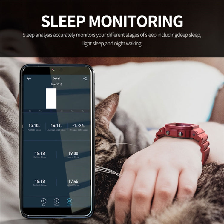 Lokmat OCEAN 1.14 inch TFT Touch Screen IP68 Waterproof Smart Watch, Support Information Reminder / Sleep Monitor / Sport Record(Denim Blue) - Smart Wear by Lokmat | Online Shopping UK | buy2fix