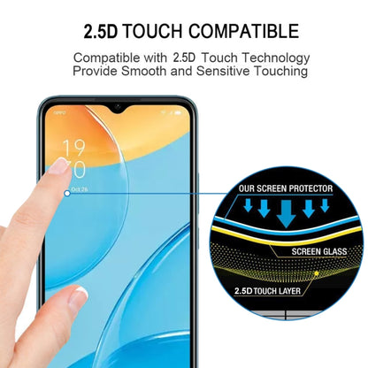 For OPPO A15s Full Glue Full Screen Tempered Glass Film - OPPO & vivo Accessories by buy2fix | Online Shopping UK | buy2fix