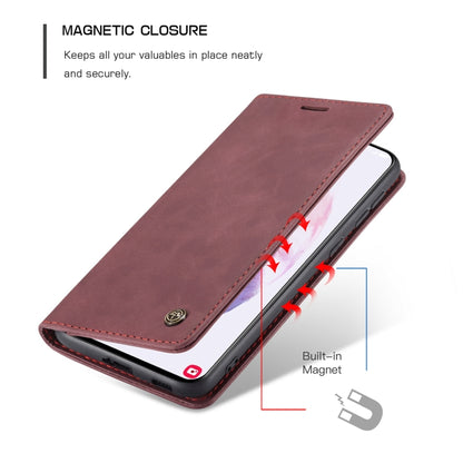 For Samsung Galaxy S21+ 5G CaseMe 013 Multifunctional Horizontal Flip Leather Case with Holder & Card Slot & Wallet(Wine Red) - Galaxy S21+ 5G Cases by CaseMe | Online Shopping UK | buy2fix