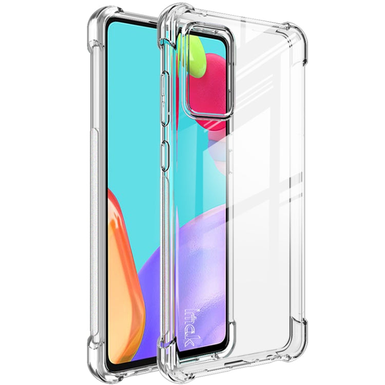 For Samsung Galaxy A72 5G / 4G IMAK All-inclusive Shockproof Airbag TPU Case with Screen Protector(Transparent) - Galaxy Phone Cases by imak | Online Shopping UK | buy2fix