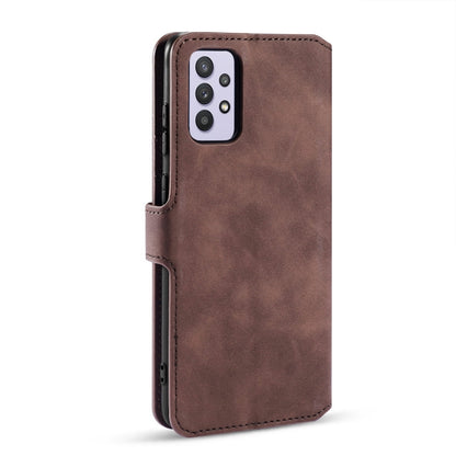 For samsung Galaxy A32 5G DG.MING Retro Oil Side Horizontal Flip Leather Case with Holder & Card Slots & Wallet(coffee) - Galaxy Phone Cases by DG.MING | Online Shopping UK | buy2fix