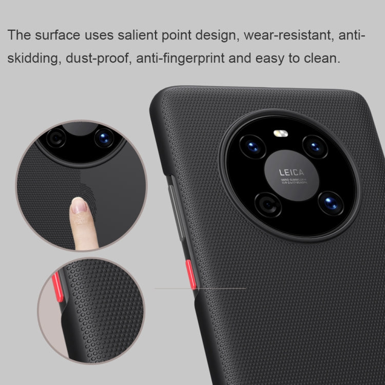 For Huawei Mate 40 NILLKIN Frosted Concave-convex Texture PC Protective Case(Black) - Huawei Cases by NILLKIN | Online Shopping UK | buy2fix