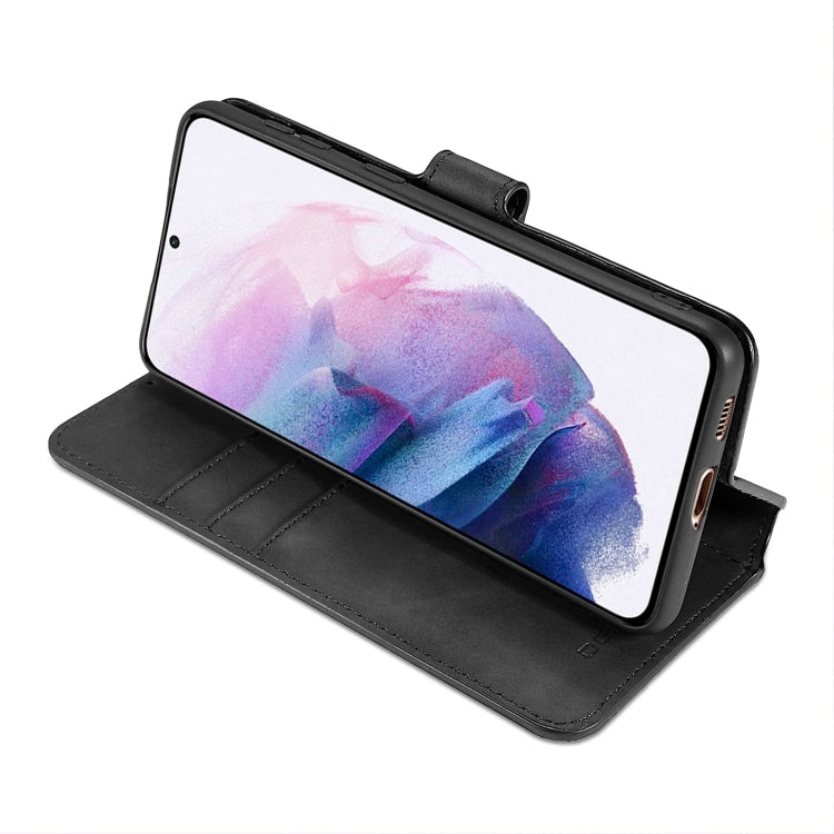 For Samsung Galaxy S21 5G DG.MING Retro Oil Side Horizontal Flip Case with Holder & Card Slots & Wallet(Black) - Galaxy S21 5G Cases by DG.MING | Online Shopping UK | buy2fix