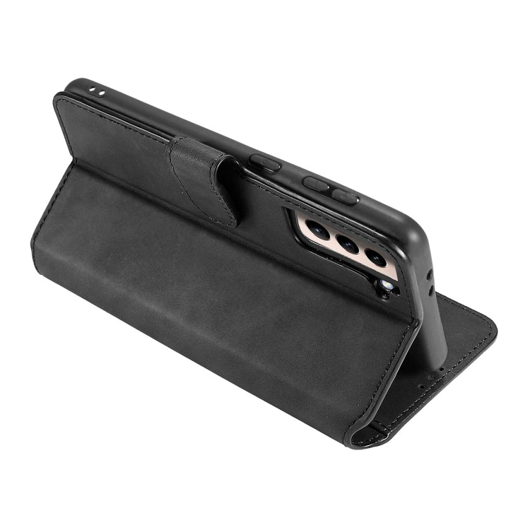 For Samsung Galaxy S21 5G DG.MING Retro Oil Side Horizontal Flip Case with Holder & Card Slots & Wallet(Black) - Galaxy S21 5G Cases by DG.MING | Online Shopping UK | buy2fix