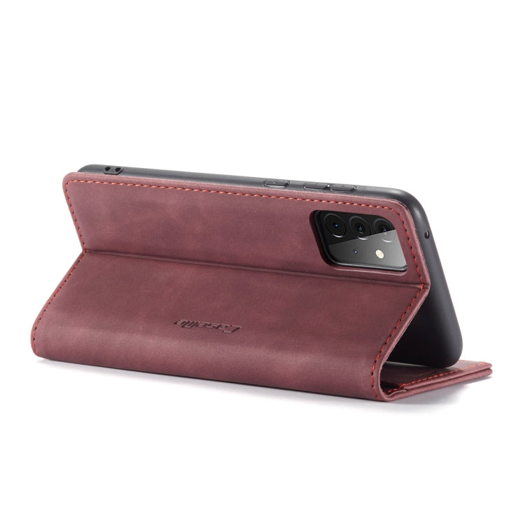 For Samsung Galaxy A72 5G / 4G CaseMe 013 Multifunctional Horizontal Flip Leather Case with Holder & Card Slot & Wallet(Wine Red) - Galaxy Phone Cases by CaseMe | Online Shopping UK | buy2fix