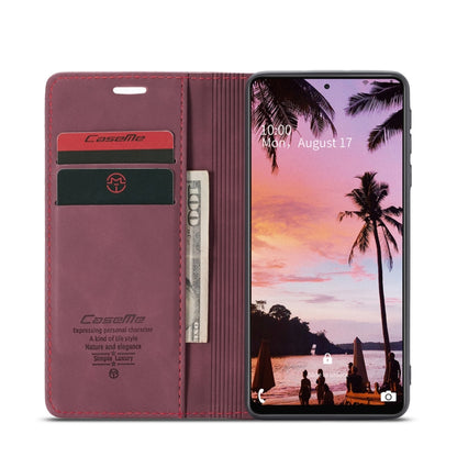 For Samsung Galaxy A72 5G / 4G CaseMe 013 Multifunctional Horizontal Flip Leather Case with Holder & Card Slot & Wallet(Wine Red) - Galaxy Phone Cases by CaseMe | Online Shopping UK | buy2fix