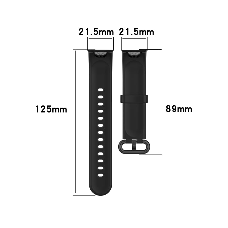 For Xiaomi Mi Watch Lite / Redmi Watch Silicone Watch Band, Size: One Size(Orange) - Smart Wear by buy2fix | Online Shopping UK | buy2fix