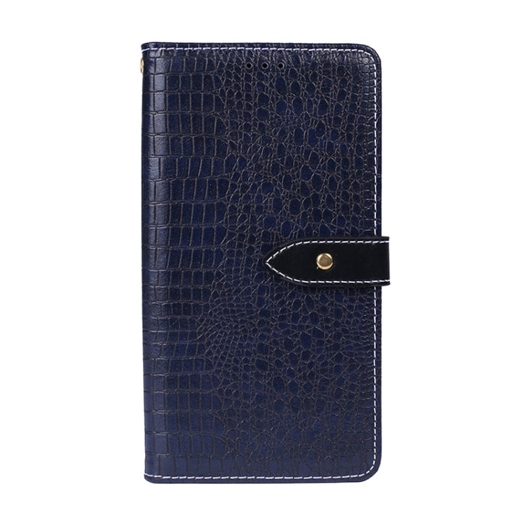 For Motorola Moto G30 idewei Crocodile Texture Horizontal Flip Leather Case with Holder & Card Slots & Wallet(Dark Blue) - Motorola Cases by idewei | Online Shopping UK | buy2fix