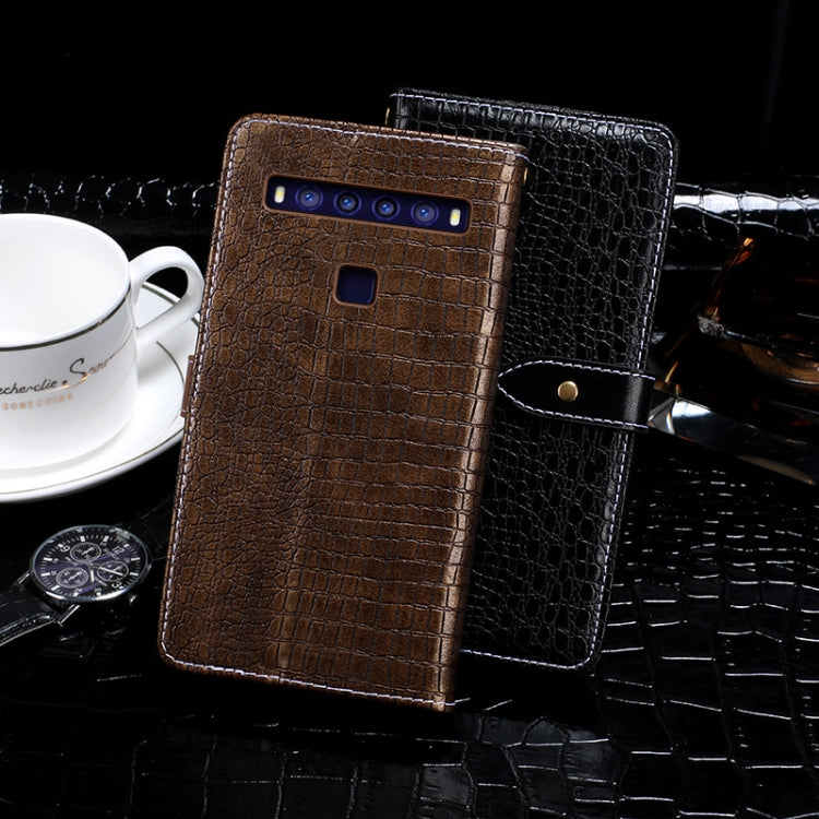 For TCL 10 5G idewei Crocodile Texture Horizontal Flip Leather Case with Holder & Card Slots & Wallet(Dark Blue) - More Brand by idewei | Online Shopping UK | buy2fix