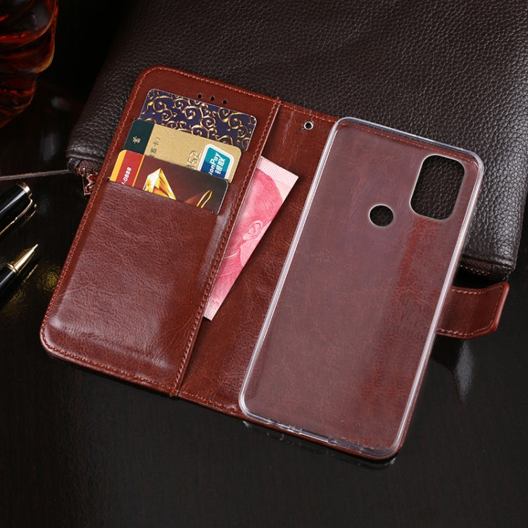 For Blackview A70 idewei Crazy Horse Texture Horizontal Flip Leather Case with Holder & Card Slots & Wallet(Black) - More Brand by idewei | Online Shopping UK | buy2fix