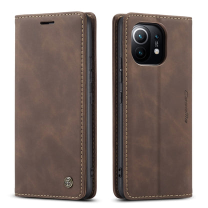 For Xiaomi Mi 11 CaseMe 013 Multifunctional Horizontal Flip Leather Case with Holder & Card Slot & Wallet(Coffee) - Xiaomi Cases by CaseMe | Online Shopping UK | buy2fix