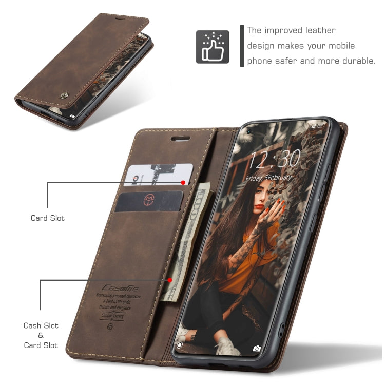 For Xiaomi Mi 11 CaseMe 013 Multifunctional Horizontal Flip Leather Case with Holder & Card Slot & Wallet(Coffee) - Xiaomi Cases by CaseMe | Online Shopping UK | buy2fix