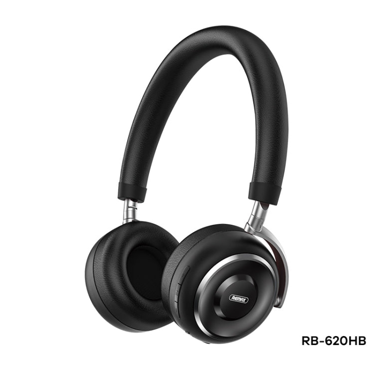 REMAX RB-620HB Bluetooth 5.0 Metal Wireless Bluetooth Headset(Black) - Headset & Headphone by REMAX | Online Shopping UK | buy2fix