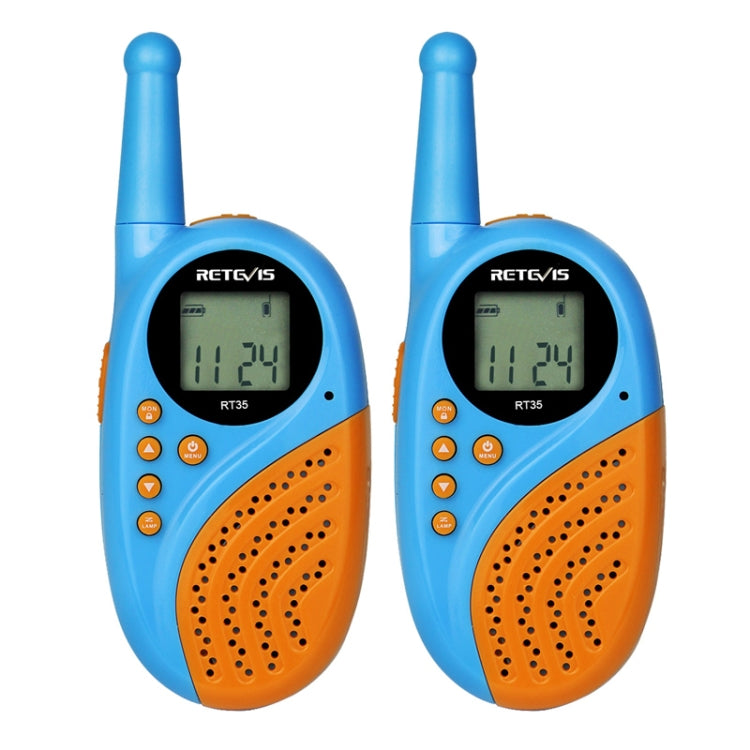 1 Pair RETEVIS RT35 0.5W EU Frequency 446MHz 8CH Handheld Children Walkie Talkie(Blue) - Consumer Electronics by RETEVIS | Online Shopping UK | buy2fix