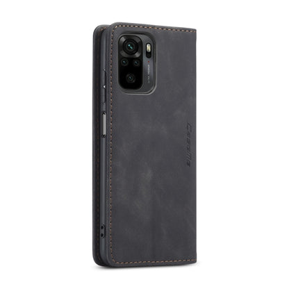 For Xiaomi Redmi Note 10 4G / Note 10s CaseMe 013 Multifunctional Horizontal Flip Leather Case with Holder & Card Slot & Wallet(Black) - Xiaomi Cases by CaseMe | Online Shopping UK | buy2fix