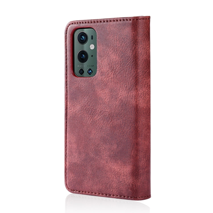 For OnePlus 9 Pro DG.MING Crazy Horse Texture Flip Detachable Magnetic Leather Case with Holder & Card Slots & Wallet(Red) - OnePlus Cases by DG.MING | Online Shopping UK | buy2fix