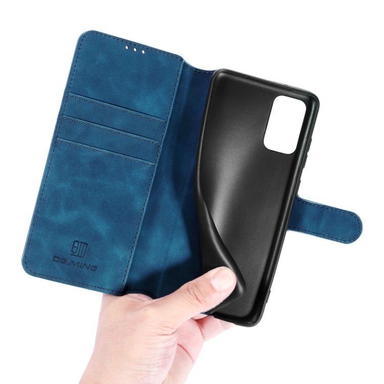 For Samsung Galaxy A32 4G DG.MING Retro Oil Side Horizontal Flip Leather Case with Holder & Card Slots & Wallet(Blue) - Galaxy Phone Cases by DG.MING | Online Shopping UK | buy2fix