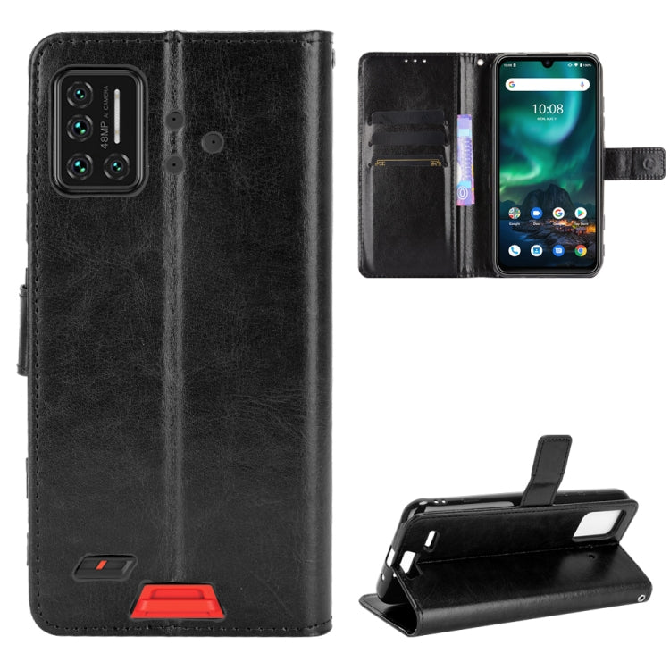 For UMIDIGI Bison GT Crazy Horse Texture Horizontal Flip Leather Case with Holder & Card Slots & Lanyard(Black) - More Brand by buy2fix | Online Shopping UK | buy2fix