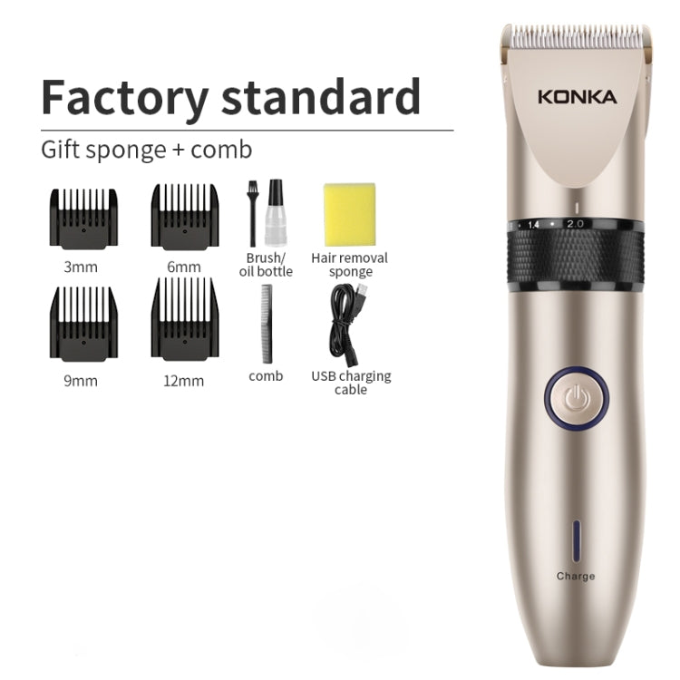 KONKA KZ-TJ01 Men Household Electric Hair Clippers Hair Clippers - Hair Trimmer by KONKA | Online Shopping UK | buy2fix