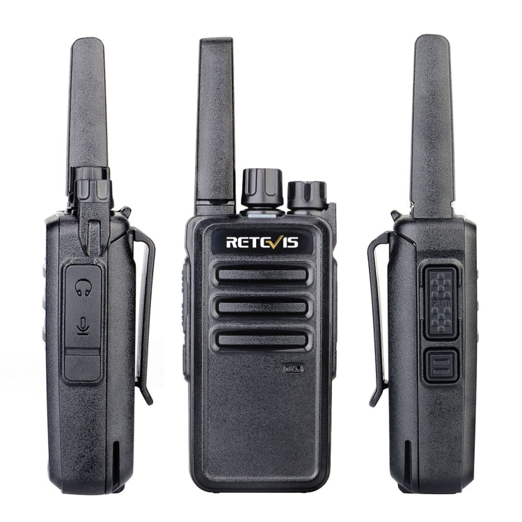 1 Pair RETEVIS RT668 0.5W PMR446 16CHS Two Way Radio Handheld Walkie Talkie, EU Plug(Black) - Handheld Walkie Talkie by RETEVIS | Online Shopping UK | buy2fix