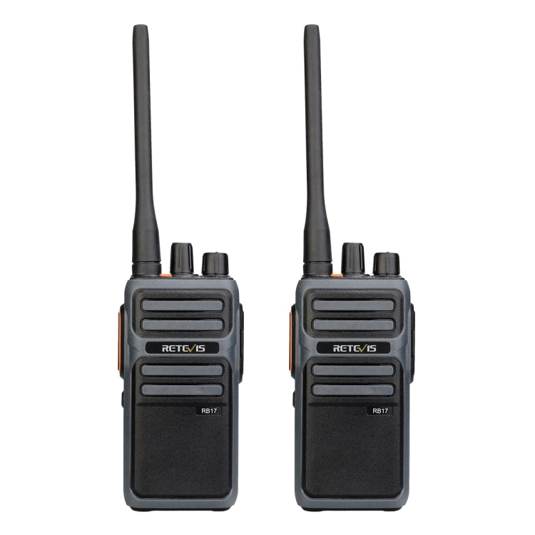 1 Pair RETEVIS RB17 462.5500-462.7250MHz 16CHS FRS License-free Two Way Radio Handheld Walkie Talkie, US Plug(Black) - Handheld Walkie Talkie by RETEVIS | Online Shopping UK | buy2fix