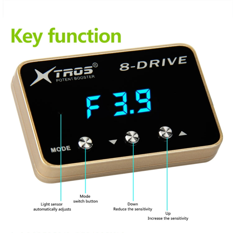 For Audi Q3 2012- TROS 8-Drive Potent Booster Electronic Throttle Controller Speed Booster - In Car by TROS | Online Shopping UK | buy2fix