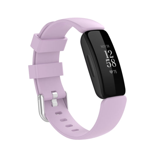 For Fitbit Ace 3 / Inspire 2 Silicone Watch Band(Light Purple) - Smart Wear by buy2fix | Online Shopping UK | buy2fix