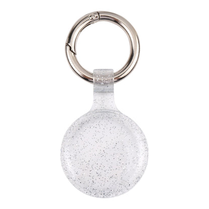 Anti-scratch Clear TPU Shockproof Protective Cover Case with Keychain Hook Loop For AirTag( Glitter Powder Transparent) - Key Chain Series by MOMAX | Online Shopping UK | buy2fix