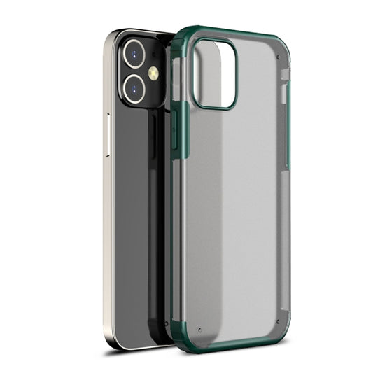 For iPhone 12 / 12 Pro Shockproof Ultra-thin Frosted TPU + PC Protective Case(Green) - iPhone 12 / 12 Pro Cases by WK | Online Shopping UK | buy2fix