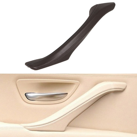 Car Leather Left Side Inner Door Handle Assembly 51417225854 for BMW 5 Series F10 / F18 2011-2017(Mocha) - In Car by buy2fix | Online Shopping UK | buy2fix