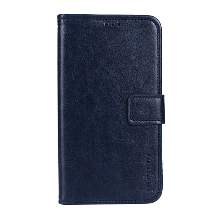 For Cubot C20 idewei Crazy Horse Texture Horizontal Flip Leather Case with Holder & Card Slots & Wallet(Blue) - More Brand by idewei | Online Shopping UK | buy2fix