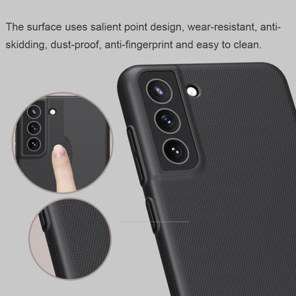 For Samsung Galaxy S21 FE 5G NILLKIN Frosted Concave-convex Texture PC Case(Black) - Galaxy Phone Cases by NILLKIN | Online Shopping UK | buy2fix