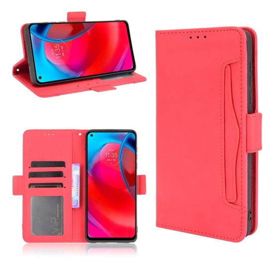 For Motorola Moto G Stylus 5G 2021 Skin Feel Calf Pattern Horizontal Flip Leather Case with Holder & Card Slots & Photo Frame(Red) - Motorola Cases by buy2fix | Online Shopping UK | buy2fix