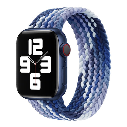 Single Loop Weaving Nylon Watch Band, Size: S 135mm For Apple Watch Series 9&8&7 41mm / SE 3&SE 2&6&SE&5&4 40mm / 3&2&1 38mm(Blueberry) - Watch Bands by buy2fix | Online Shopping UK | buy2fix