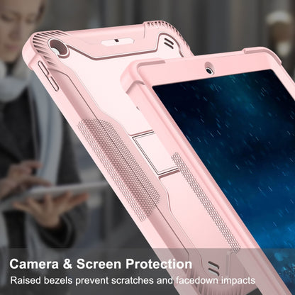 Silicone + PC Shockproof Protective Case with Holder For iPad 9.7 inch (2017/2018)(Rose Gold) - iPad 9.7 (2018) & (2017) Cases by buy2fix | Online Shopping UK | buy2fix