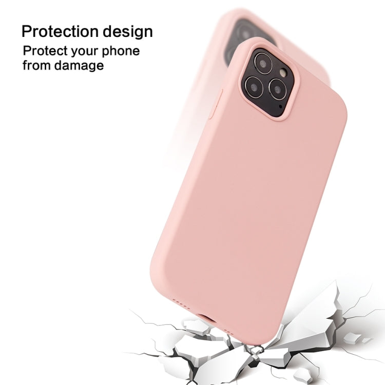 For iPhone 13 Pro Max Solid Color Liquid Silicone Shockproof Protective Case (Light Purple) - iPhone 13 Pro Max Cases by buy2fix | Online Shopping UK | buy2fix