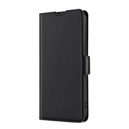 For iPhone XS Max Ultra-thin Voltage Side Buckle PU + TPU Horizontal Flip Leather Case with Holder & Card Slot(Black) - More iPhone Cases by buy2fix | Online Shopping UK | buy2fix